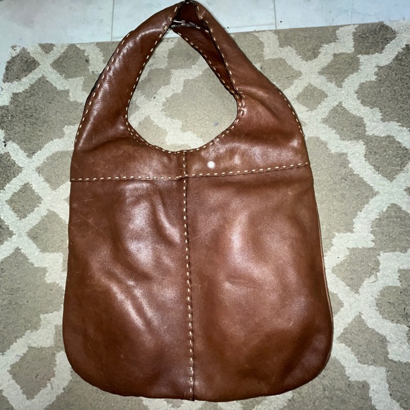 Adrienne Vittadini Brown Leather Handbag - Picture 11 of 12